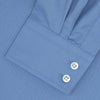 Tailored Fit Deep Blue Cotton Shirt with Kent Collar and 2-Button Cuffs
