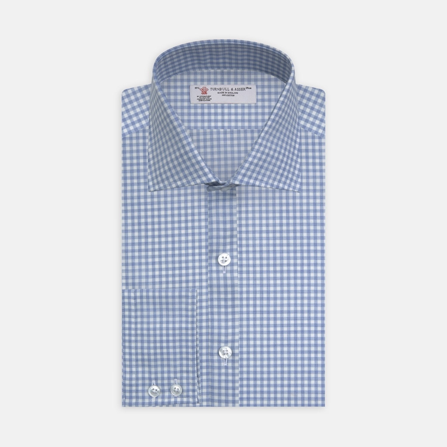 View 2 of product Light Blue Gingham Cotton Fabric