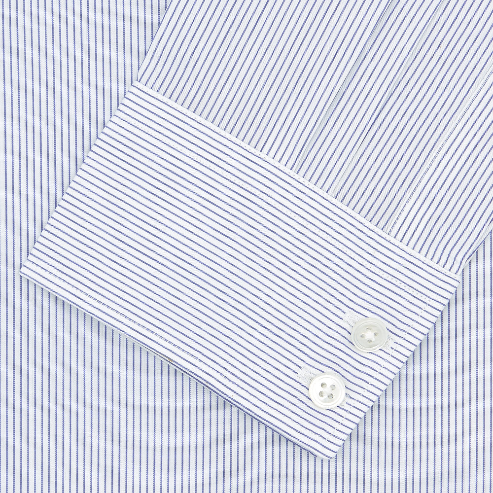 SHIRTS TAILORED FIT KENT COLLAR DC  STR  BLUE