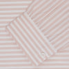 View 2 of product Weekend Fit Pink Stripe Cotton Shirt with Dorset Collar and 1-Button Cuffs