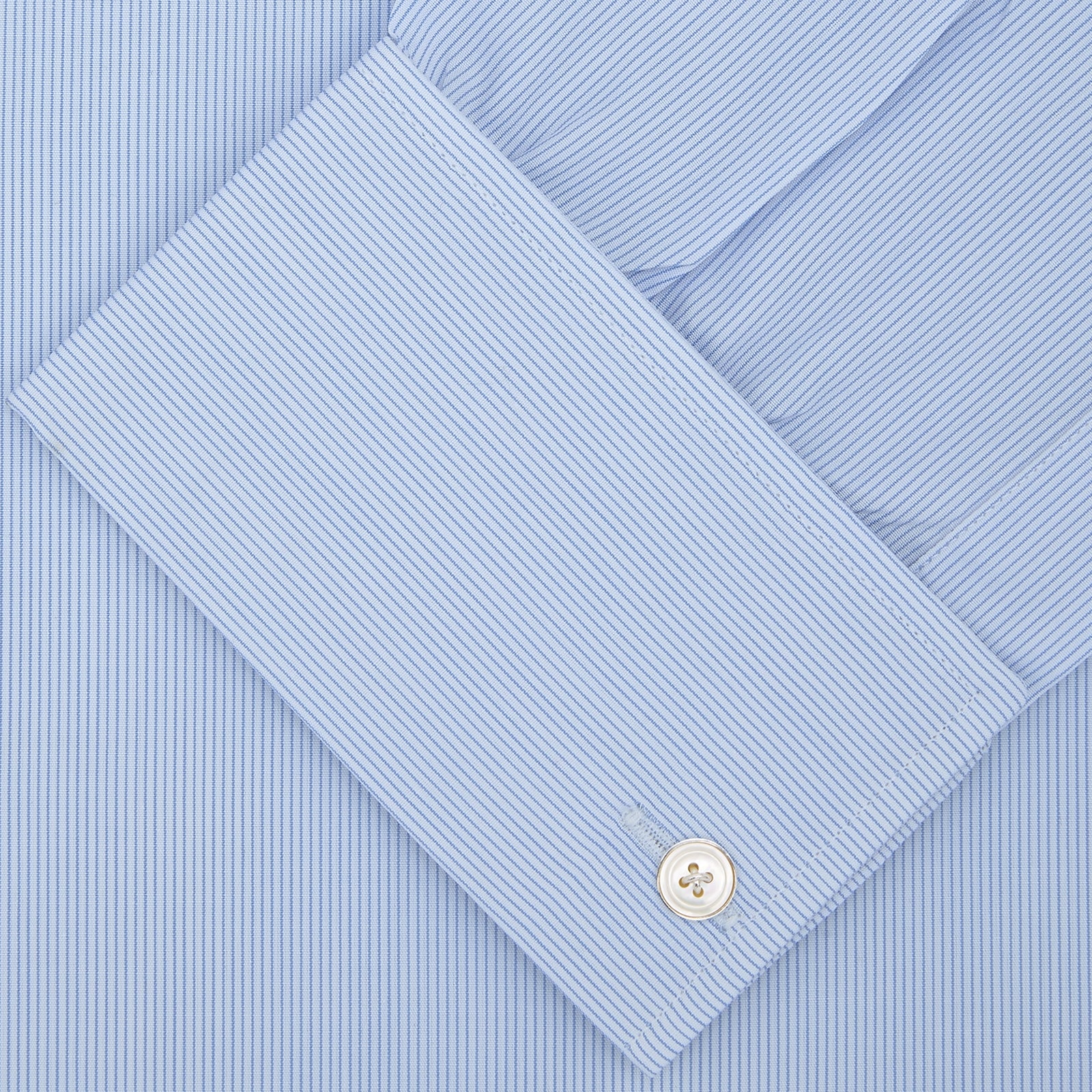 View 2 of product Blue Hairline Stripe Shirt with T&amp;A Collar and Double Cuffs