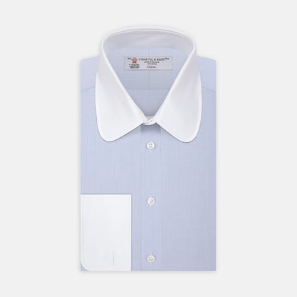 The Great Gatsby Cotton Shirt with White Collar and Double Cuffs