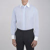 View 2 of product The Great Gatsby Cotton Shirt with White Collar and Double Cuffs