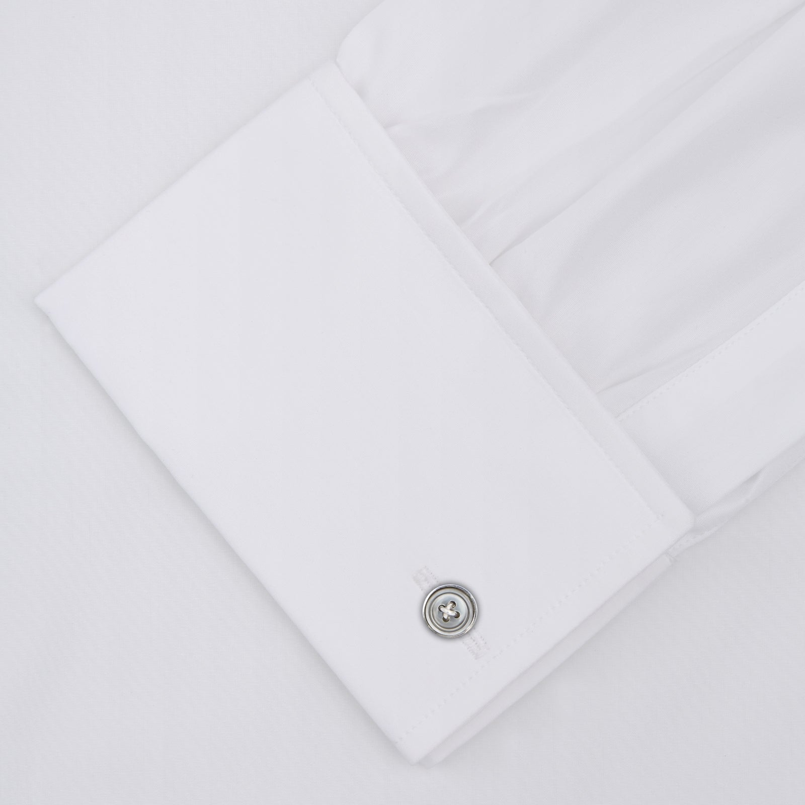 View 2 of product Two-Fold 120 White Cotton Shirt with Regent Collar and Double Cuffs
