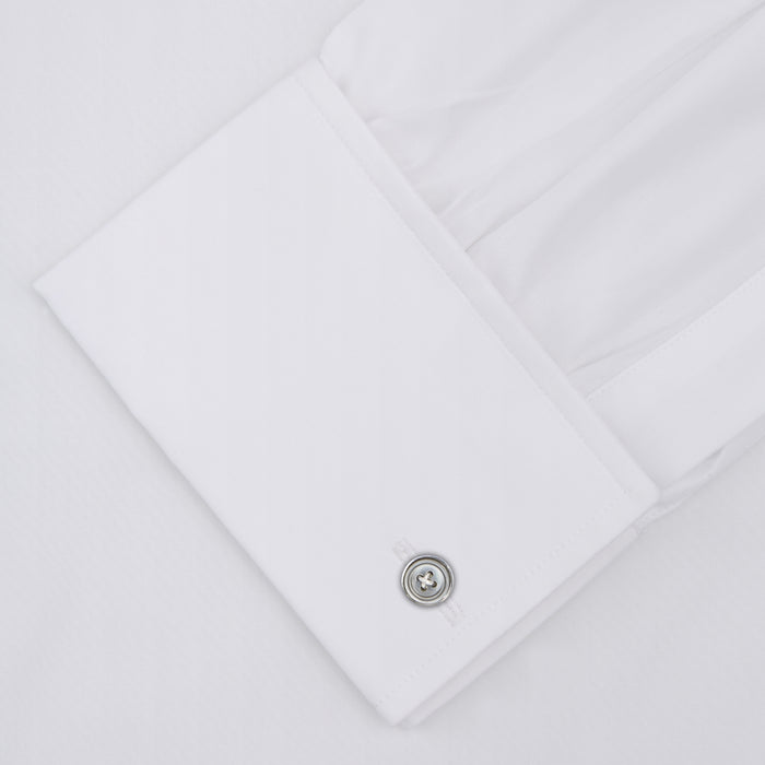 Two-Fold 120 White Cotton Shirt with Regent Collar and Double Cuffs Image 1
