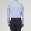 Dark Blue Sea Island Quality Cotton Shirt with T&A Collar and 3-Button Cuffs