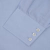 View 4 of product Blue West Indian Sea Island Cotton Shirt with T&amp;A Collar and 3-Button Cuffs