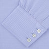 View 4 of product Blue Sea Island Quality Cotton Twill Shirt with T&amp;A Collar and 3-Button Cuffs