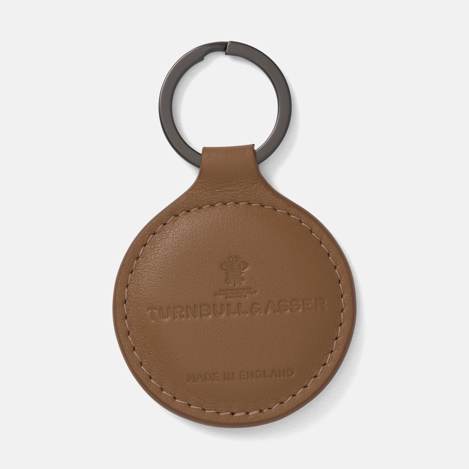 View 1 of product Peanut Brown Leather Key Fob