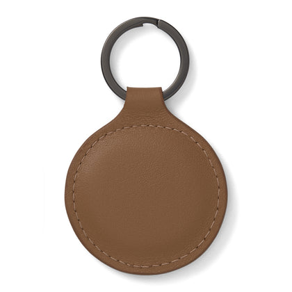 Peanut Brown Leather Key Fob Image 1