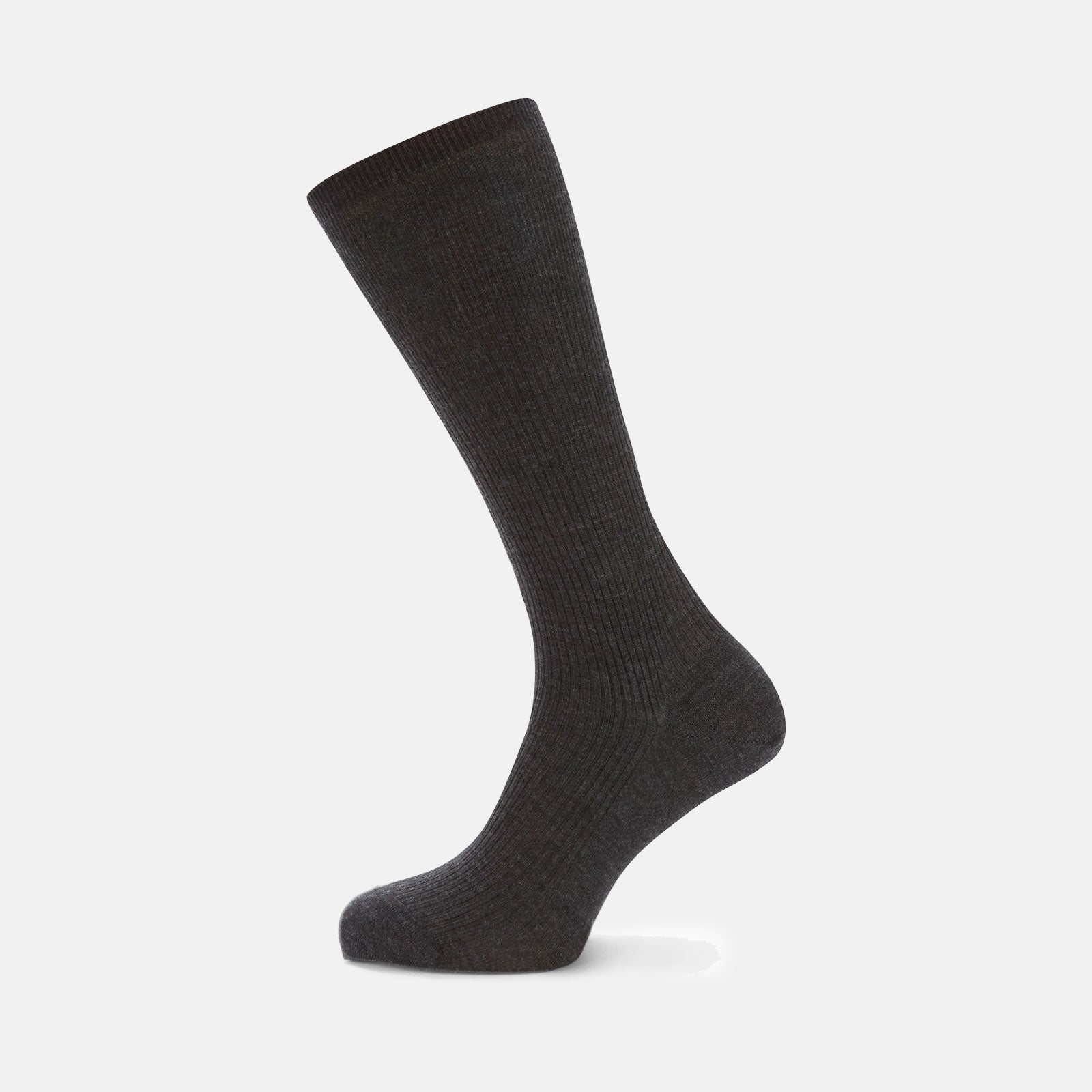 View 1 of product Charcoal Mid-Length Merino Wool Socks