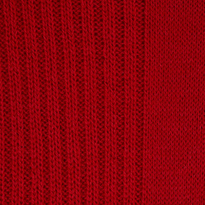 Red Mid-Length Merino Wool Socks