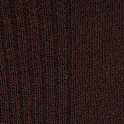 Maroon Mid-Length Merino Wool Socks