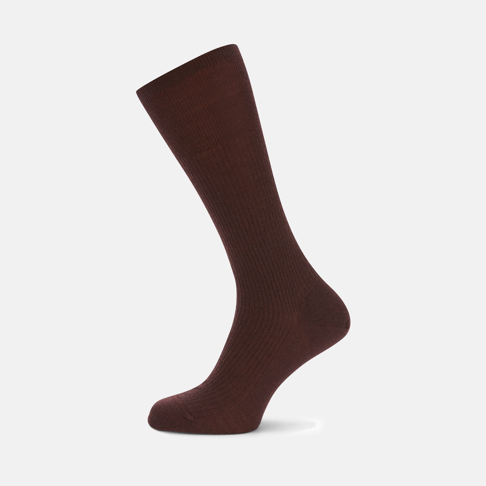 View 1 of product Maroon Mid-Length Merino Wool Socks