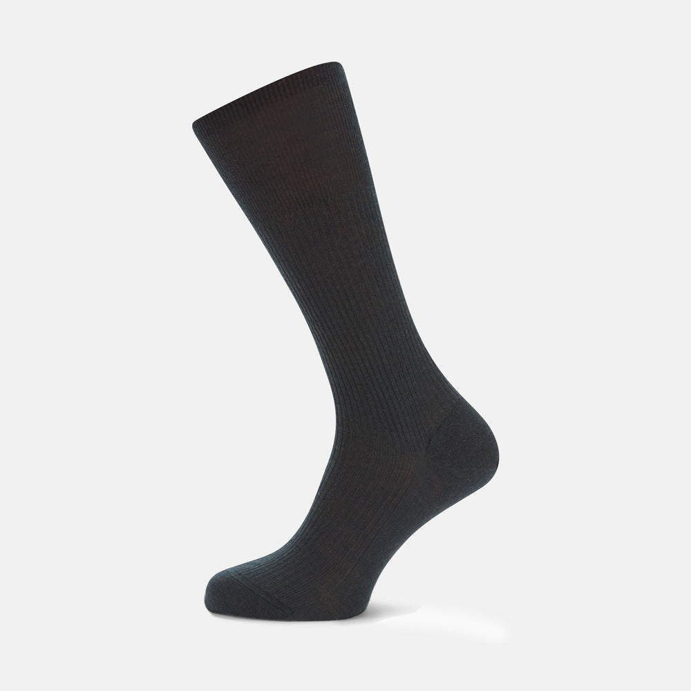 Racing Green Mid-Length Merino Wool Socks