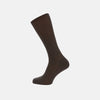View 1 of product Chocolate Brown Mid-Length Merino Wool Socks