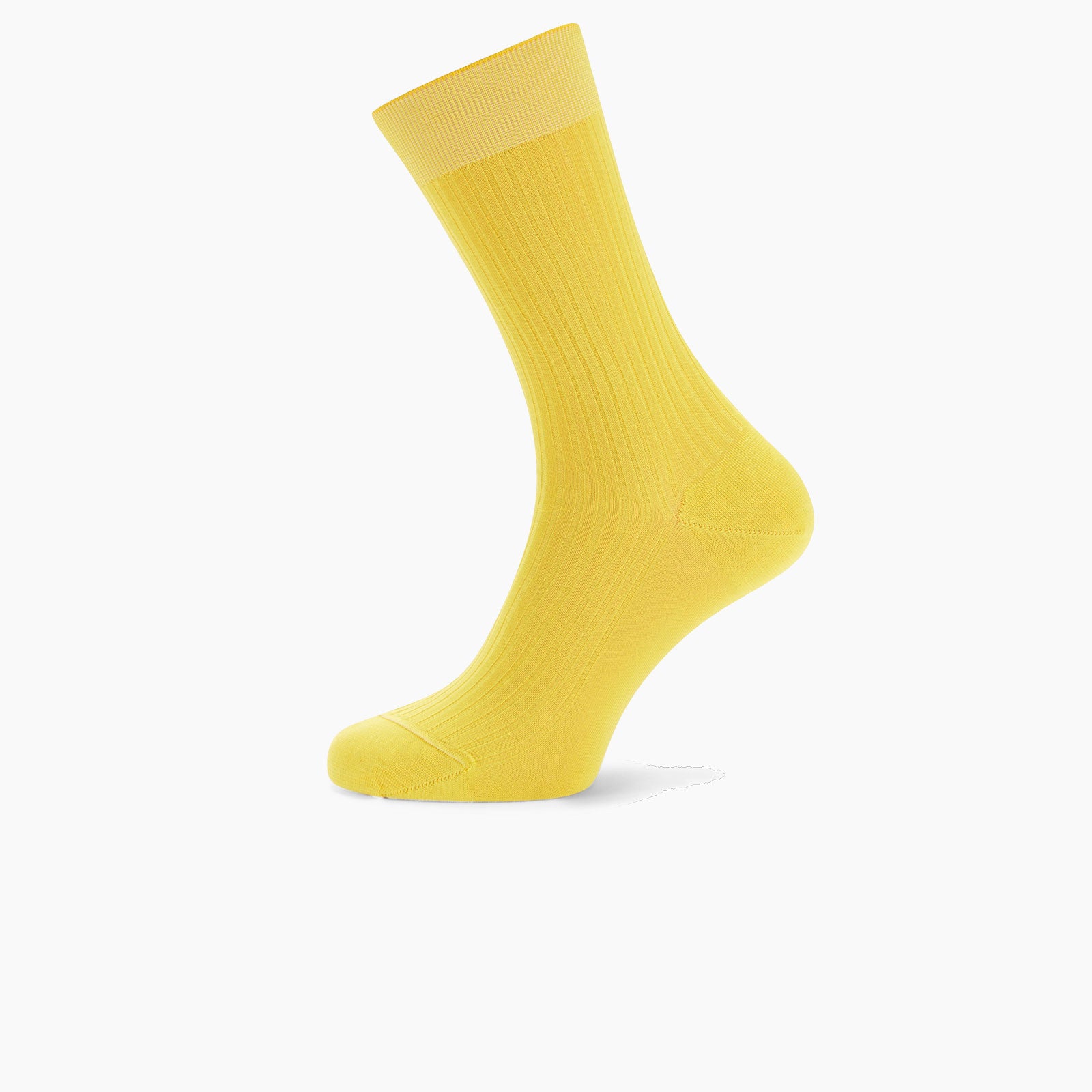 Yellow Short Cotton Socks | Turnbull & Asser