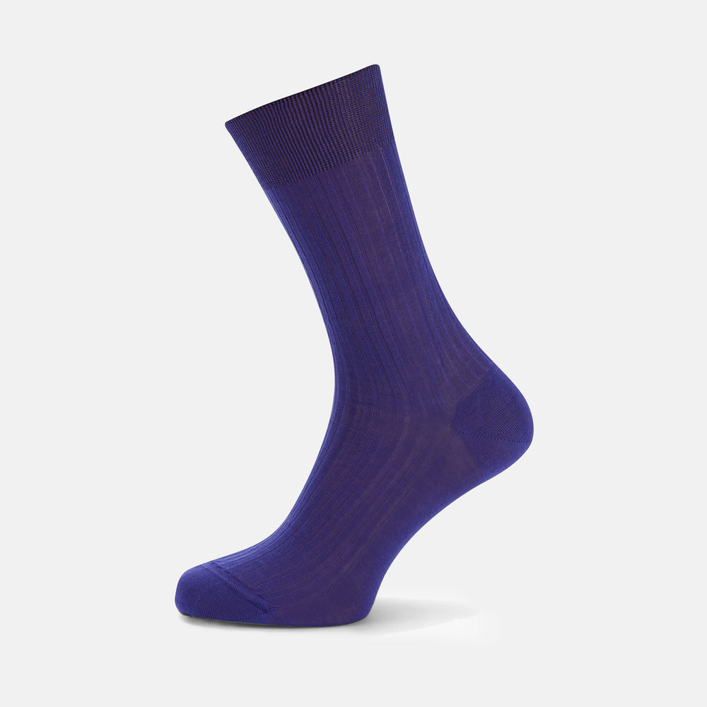 Purple Short Pure Cotton Socks