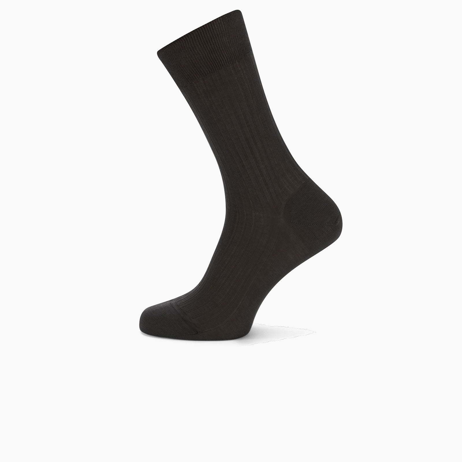 Charcoal Short Cotton Socks | Turnbull & Asser