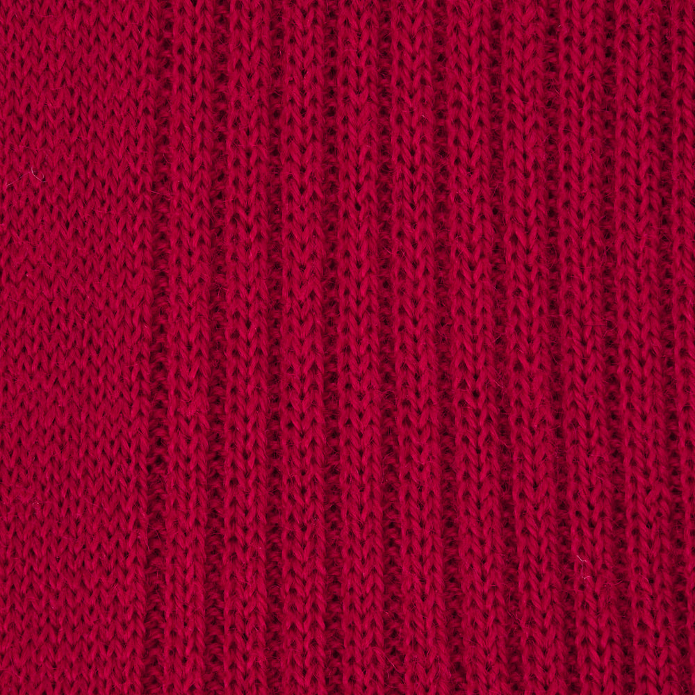 Red Long Merino Wool Socks
