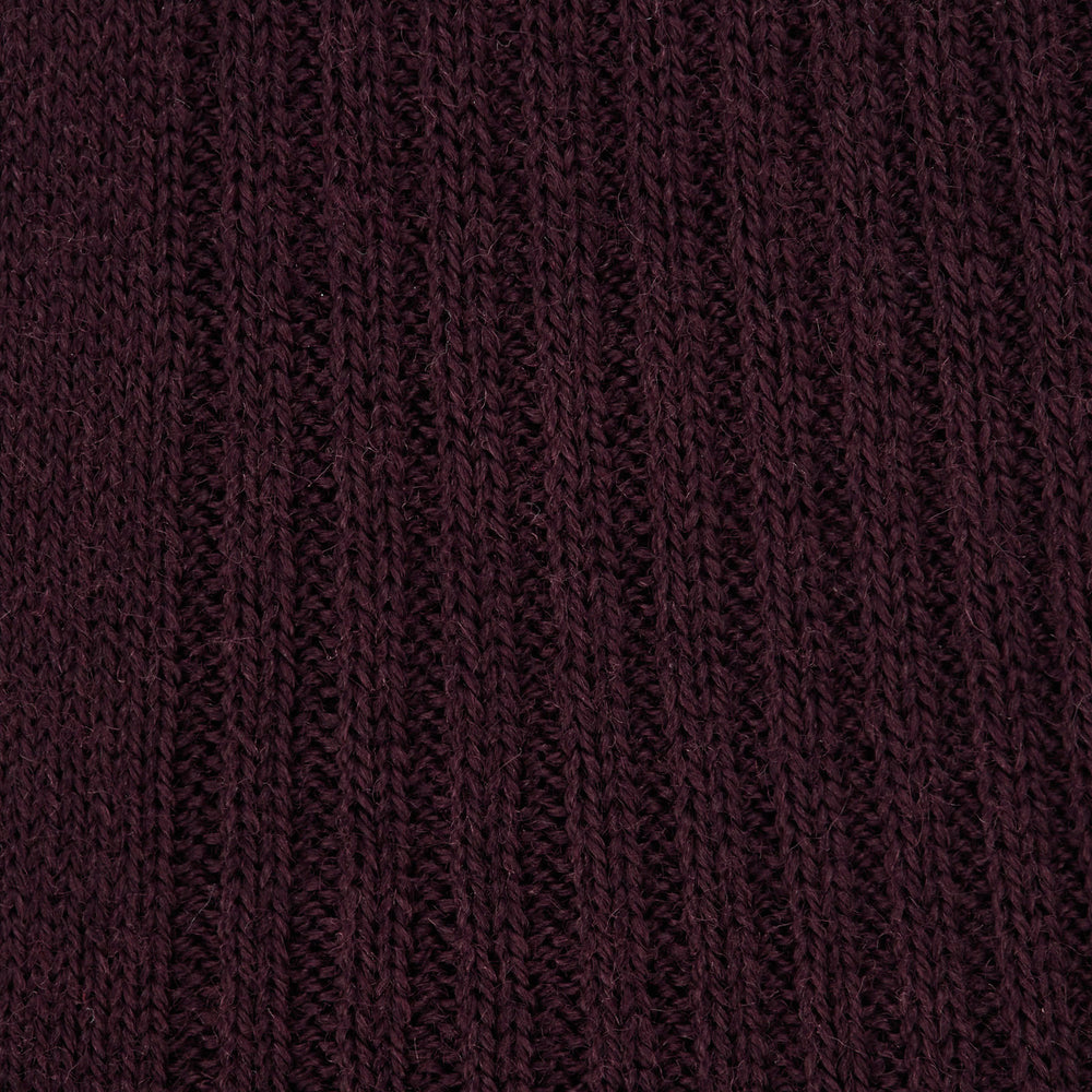 Maroon Long Merino Wool Socks