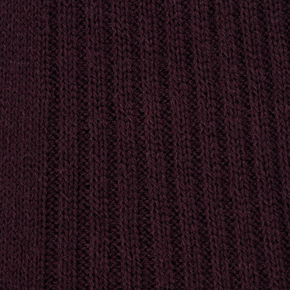 Maroon Long Merino Wool Socks