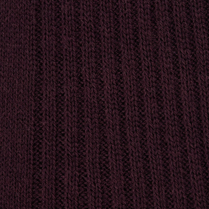 Maroon Long Merino Wool Socks Image 1