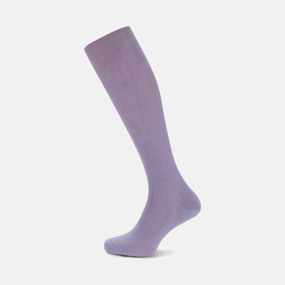 Lilac Long Merino Wool Socks