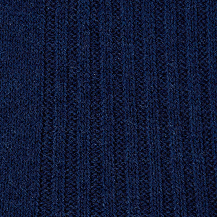 Midnight Blue Long Merino Wool Socks Image 1
