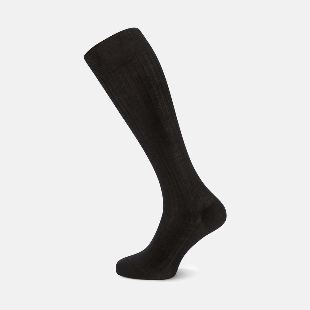 Black Long Cotton Socks