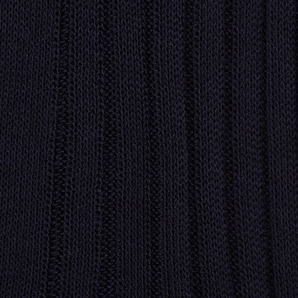 Navy Long Cotton Socks