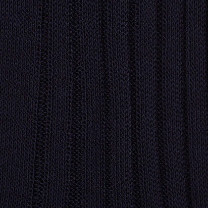 Navy Long Cotton Socks Image 1