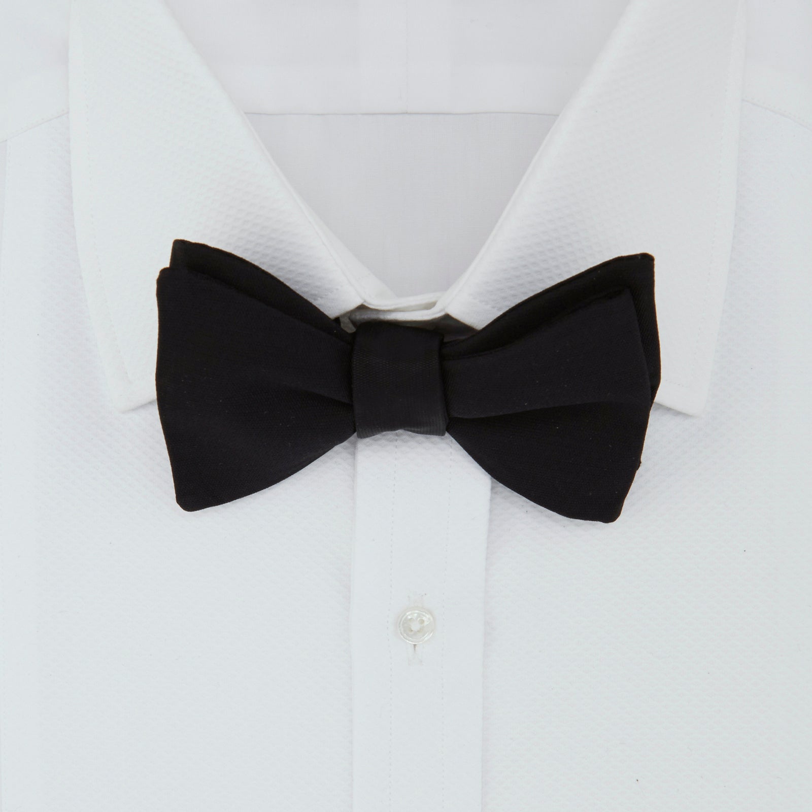 View 2 of product Black Barathea Bow Tie