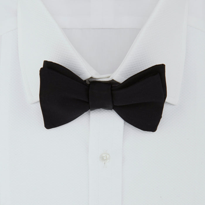 Black Barathea Bow Tie Image 1