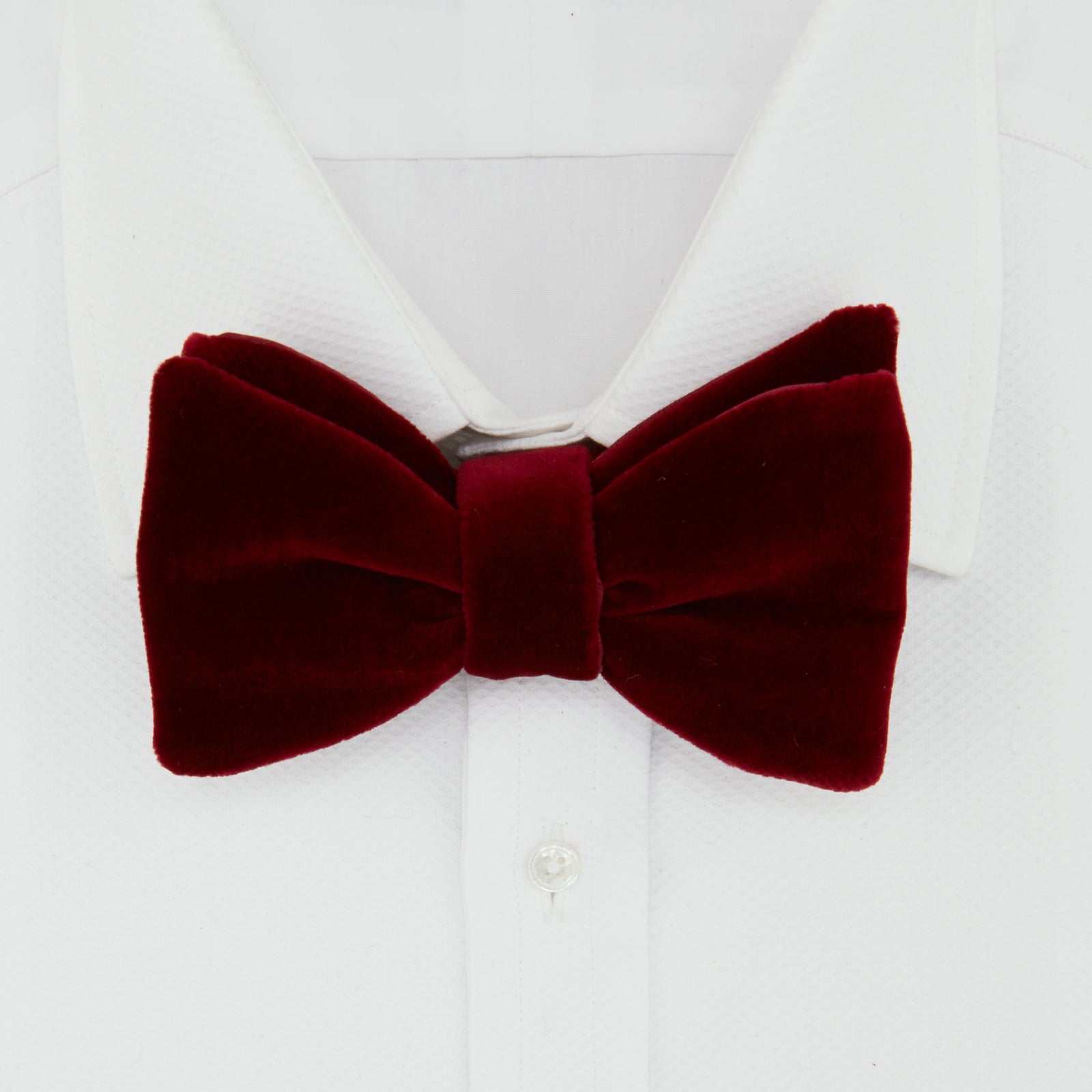 View 2 of product Burgundy Velvet Bow Tie