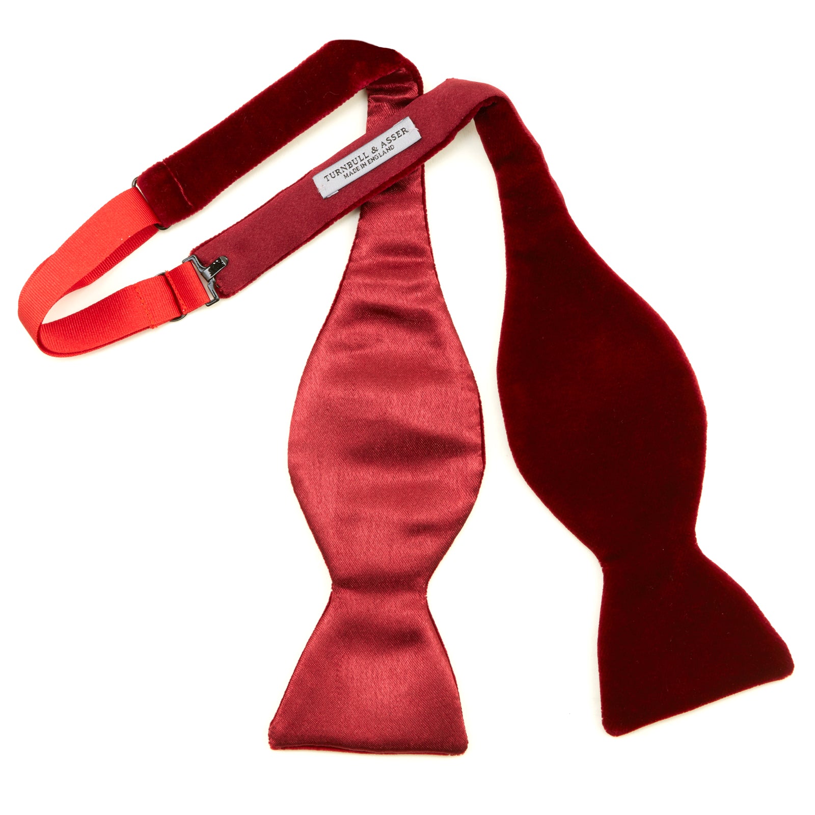 View 3 of product Burgundy Velvet Bow Tie