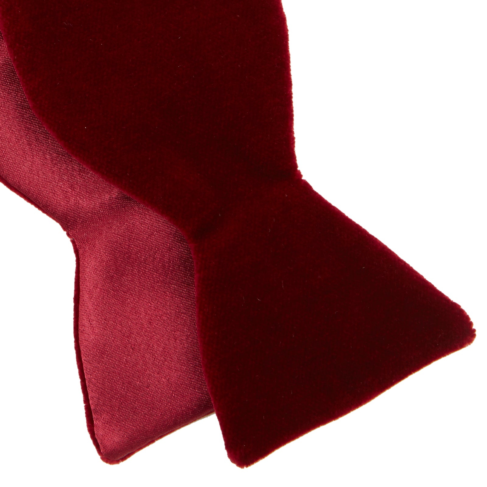 View 4 of product Burgundy Velvet Bow Tie