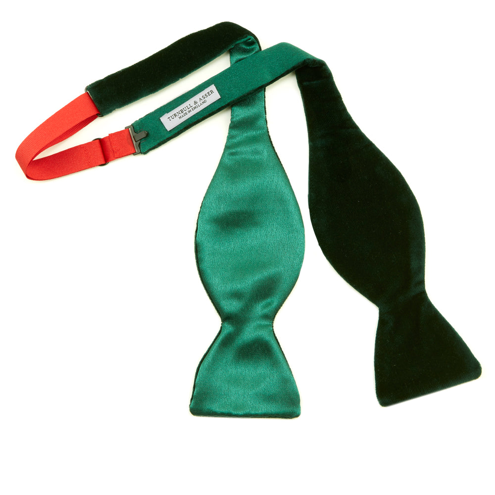 Green Velvet Bow Tie