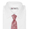Pastel Pink Floral Jacquard Silk Tie