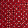Red Dotted Floral Printed Silk Tie