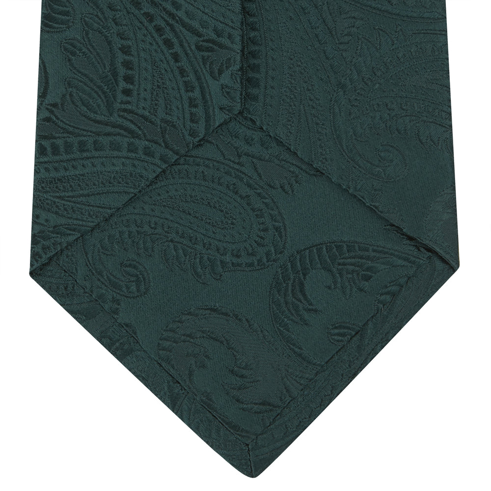 Forest Green Paisley Silk Tie