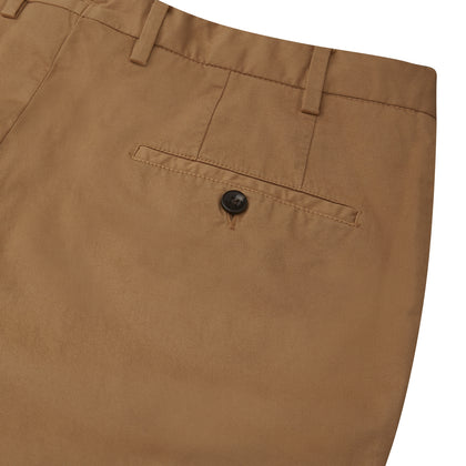 Tan Garment Dyed Cotton Chinos Image 1