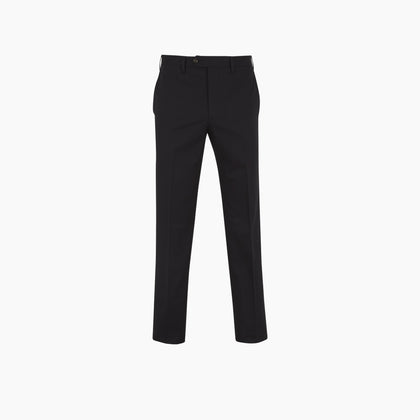 Navy Cotton Trousers Image 2