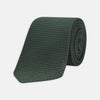 Seven-Fold Dark Green Grenadine Silk Tie