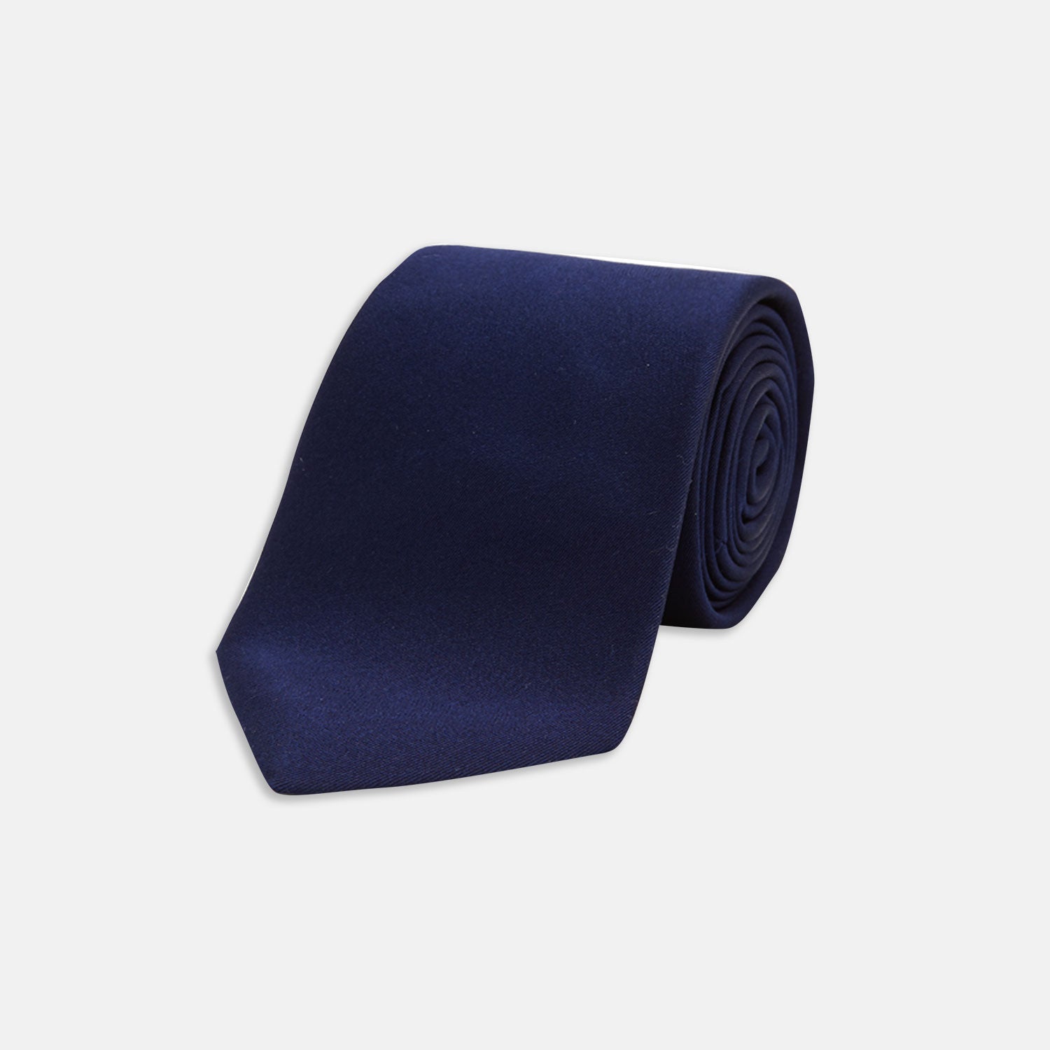 View 1 of product Navy Plain Satin Silk Tie