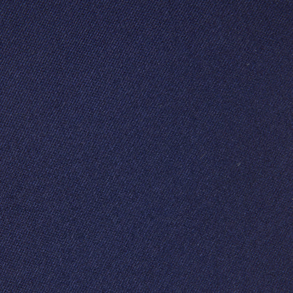 Navy Plain Satin Silk Tie Image 2