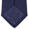 View 4 of product Navy Plain Satin Silk Tie