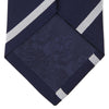 View 4 of product Seven-Fold Navy and White Blazer Stripe Repp Silk Tie