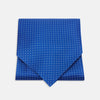 View 1 of product Royal Blue and White Small Spot Silk Ascot Tie