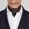 View 2 of product Black and White Mini Spot Silk Cravat